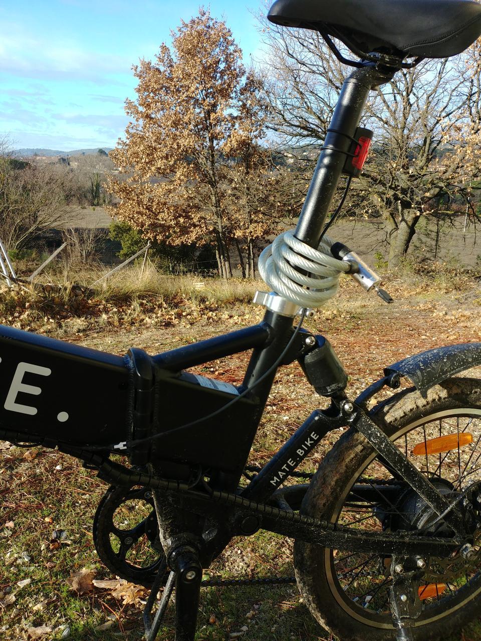 Mounting a headlight on a MATE electric bicycle Ontoblogie